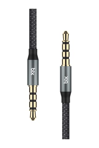 Bix Bxau3c Hi-fi 3.5mm Örgülü Aux Ses Kablosu 24k Altın Kaplama, Araç Ses Sistemi, Tv, Hoparlör, Kulaklık, Dayanıklı Ve Esnek Ses Kablosu 1 Metre Sku: Smgstk78180193e9