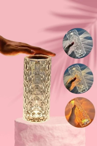 Cn Sevgililer Gününe Özel Romantik Kristal Gece Lambası Sevgiliye Hediye Çok Renkli