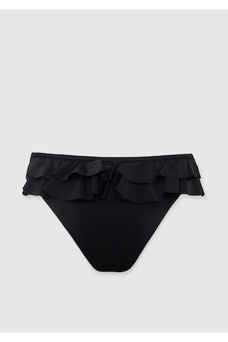 Mavi - Fırfırlı Siyah Bikini Altı 1914055-900