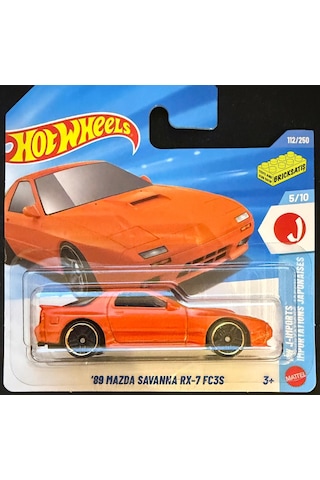 Hot Wheels Tekli Arabalar '89 Mazda Savanna Rx-7 Fc3s Jjj72 J-ımports Çok Renkli