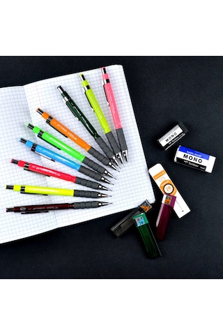 Tombow Sh-300 Grip Mekanik Versatil Kalem 0.7 Mm Koyu Pembe