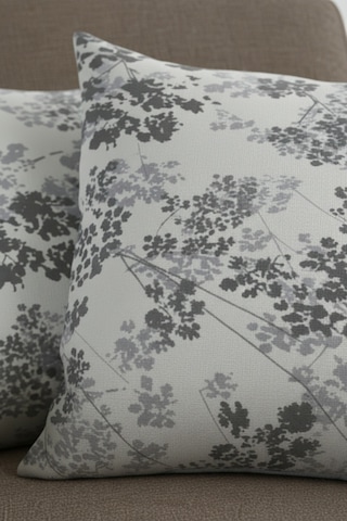 Chevron Bohem Dekoratif Punch Yastık Kırlent Kılıfı 2 Adet 45x45 Hayat Ağacı Gri 45 x 45