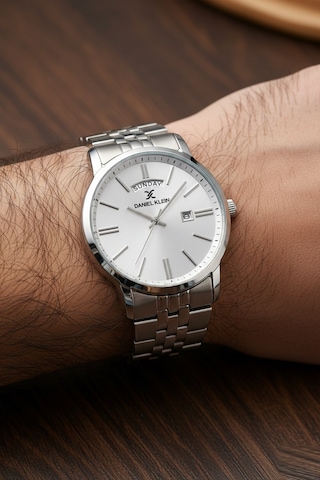 Daniel Klein 8682308439122 Classic All Silver Çelik Kordonlu Sevgili Çift Kol Saatleri Gümüş