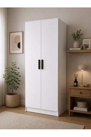 Gani Home Selen 2 Kapaklı Gardırop M-3 Modern Elbise Dolabı Suntalam