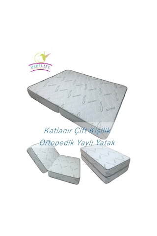 Uzunbebe 160X200 Midilife Bamboo Katlanabilir Çift Kişilik Ortopedik Yatak