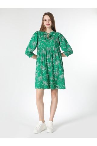 Colin's Regular Fit Çiçek Baskılı Yeşil Kadın Elbise CL1061886_Q1.V1_GRN