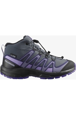 Salomon Xa Pro V8 Mıd Waterproof Cocuk Turbulence/black/liberty Bot L47857300 Mor
