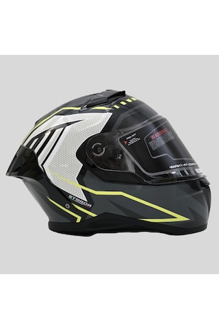 Arwic Pro Model Kapalı Full Face Motosiklet Kaskı Ar939 Sarı