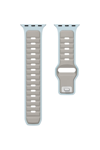 Gear S3 Asma Krd-135 22mm Silikon Kordon Strap Kayış - Lacivert-siyah