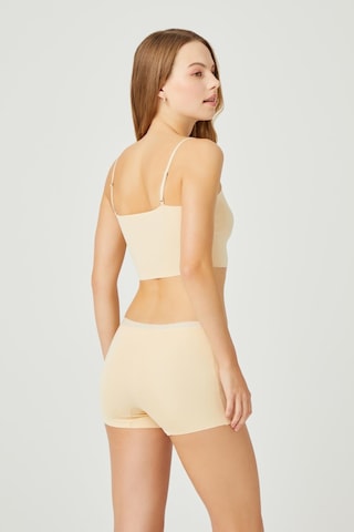 Cottonhill Basic Lazer Kesim Dikişsiz Kadın Boxer Külot Ten 3'lü Paket Çok Renkli