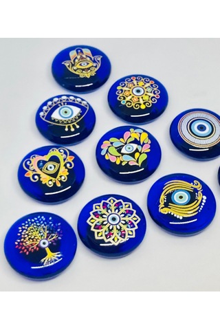 Hayat Ağacı Nazar Boncuklu Magnet, Dekoratif Obje, Buzdolabı Süsü