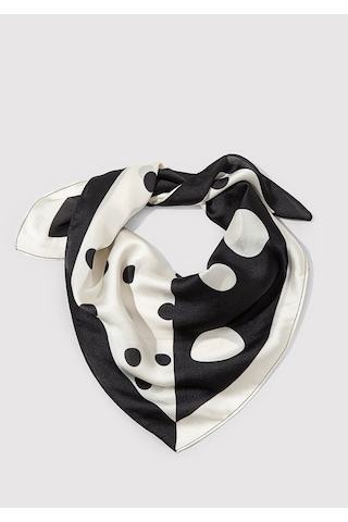 Mavi - Puantiye Desenli Bandana 1913948-70048 Ekru