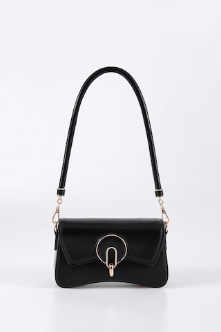 Ççs 17566 Kadın Omuz Askılı El Çantası-siyah Siyah