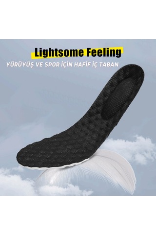 Anatomik, Rahat, Koşucu, Sporcu, Ayakkabı Tabanlığı, Siyah 42-43