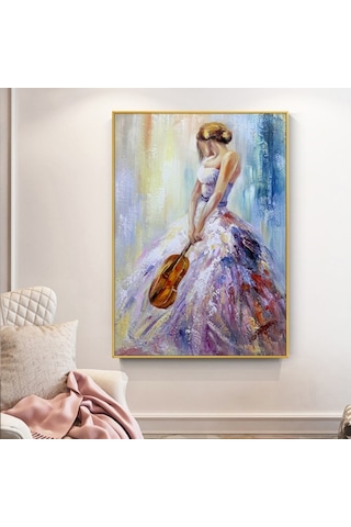Yağlı Boya Tablo %100 El Yapımı Home In Joy 75Cmx94Cm (535799576)