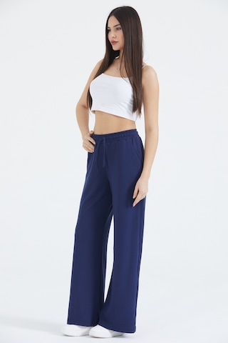 Thıff Gymwear Kadın Modal Kumaş Bağcıklı Eşofman Altı Lacivert