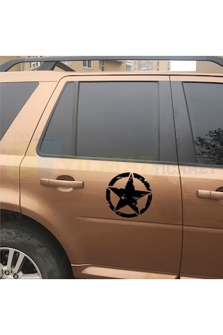 Army Off Road Star Askeri Yıldız Oto Sticker Yapıştırma 2 Adet