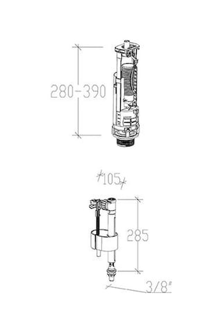 Tema Siamp 49/93 Optima 3/6 Lt Basmalı İç Takım 24993 Beyaz