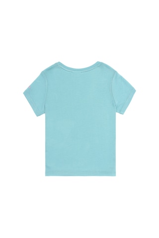 U.S. Polo Assn. Kız Çocuk Mint Bisiklet Yaka Örme Tişört 50288075-VR090