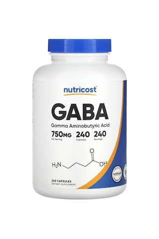 Nutricost Gaba 750 Mg 240 Capsul
