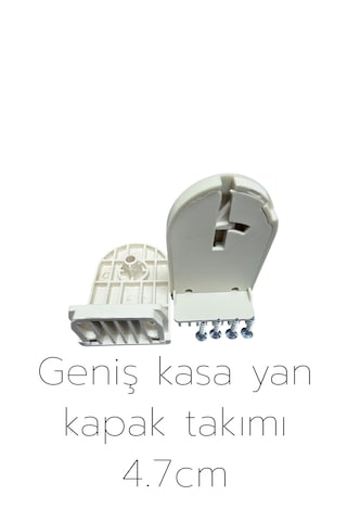 Zebra & Stor Perde Yan Kapak Takımı 4.7cm Geniş Krem Zebra & Stor Perde Yan Kapak Takımı 4.7cm Geniş Krem