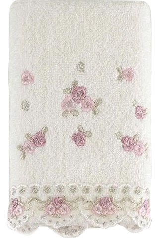 Arliva Home Meltem Bukle Nakışlı Havlu 30x50 Açık Kahve
