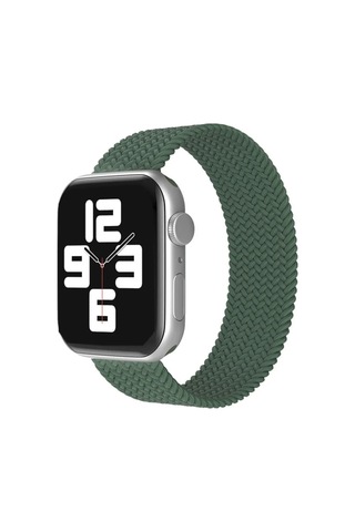Kahveci.store Watch 38mm Uyumlu Ayarlı Solo Silikon Kordon - Haki Yeşil 22