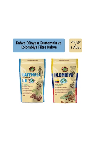Kahve Dünyası Kolombiya ve Guatemala Filtre Kahve 2 x 250 G