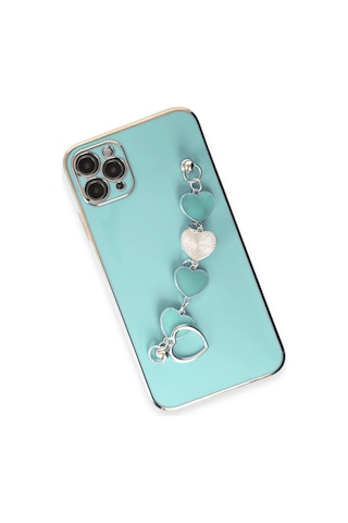 Newface - 114 - İphone 11 Pro Max Kılıf Esila Silikon - - Kmrsfres - Su Yeşili