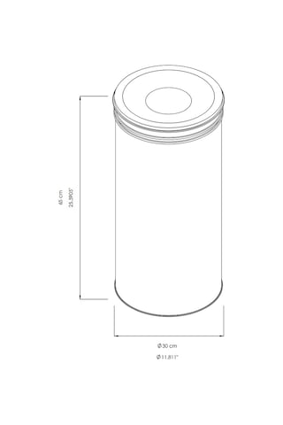 Safell Paslanmaz Çöp Kovası Çap 30 Boy 65 Paslanmaz Çelik