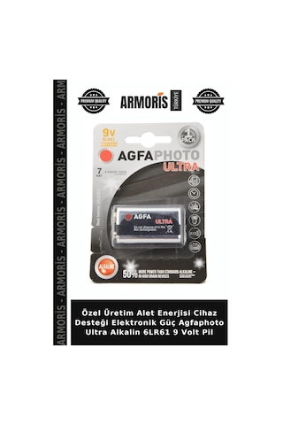 Özel Üretim Alet Enerjisi Cihaz Desteği Elektronik Güç Agfaphoto Ultra Alkalin 6lr61 9 Volt Pil