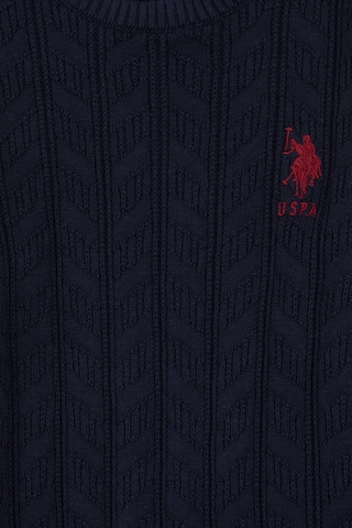U.S. Polo Assn. Erkek Çocuk Lacivert Basic Bisiklet Yaka Kazak 50293551-VR033