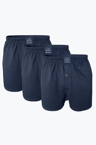 Malabadi Erkek Füme 3 Lü Paket Geniş Kalıp Büyük Beden Boxer %100 Pamuk Battal Boy 3m024 Füme