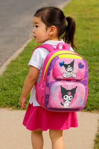 Newfull Kuromi Kız Anaokul Sırt Çantası Açık Pembe