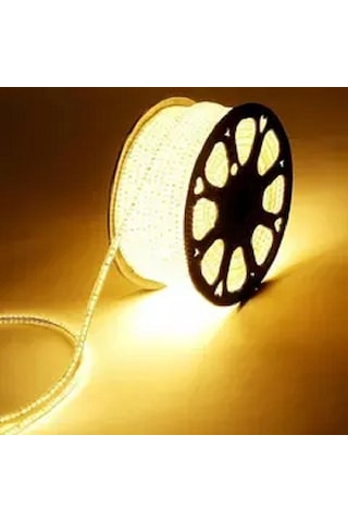 220 Volt 5050 3 Çipli Hortum Led + Fiş - 20 Mt- Günışığ