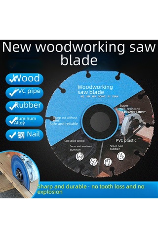 Aubyhe Açıcı Taşlama Kesici Bladesi: Ahşap, Alüminyum, Pvc, Kauçuk İçin Profesyonel Açı Gritatı Uygulamalı Yeni Tip Alaşım Testere 1 Adet