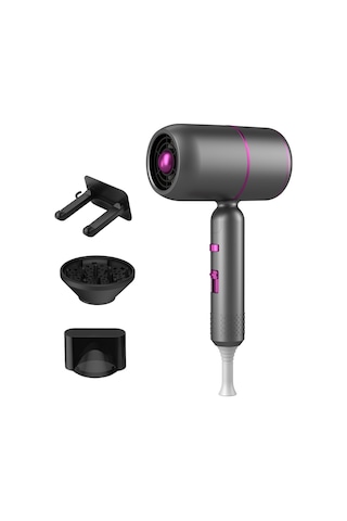 Elektrikli Saç Kurutma Makinesi Katlanır Yüksek Güçlü Ev Tipi Kuaför Sıcak Ve So