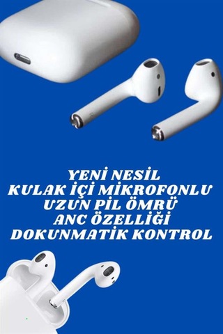 2.nesil Yeni Model Tws Bluetooth Kulaklık Dokunmatik Kontrol Yüksek Ses Kaliteli -