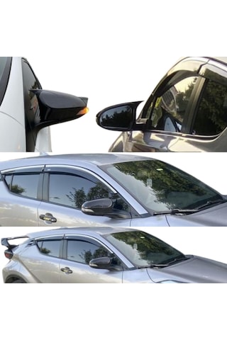 Toyota C-hr 2016 2017 2018 2019 2020 Uyumlu Yarasa Batman Ayna Kapağı Takımı Parlak Siyah