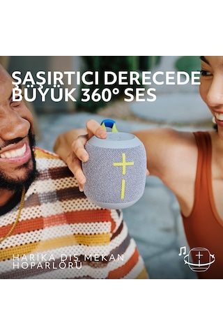 Ultimate Ears Wonderboom 4 Taşınabilir Su Geçirmez Bluetooth Hoparlör, Büyük Bas Ve 360 Derece Ses - Mavi