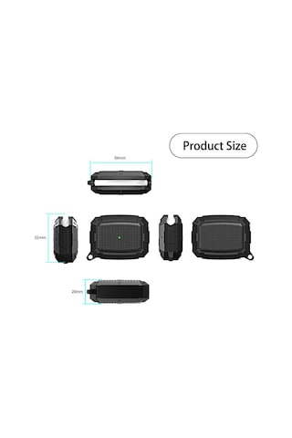 Apple Uyumlu AirPods Pro Kılıf Zore Airbag 10 Silikon Renksiz