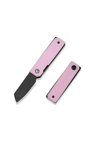 Civivi Kukei Powder Pink G10 Handle Black Stonewashed Nitro-v Blade Kamp Çakı Pembe