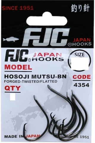 Fjc 4354 Hosojı Mutsu Black Nıkel 7 Li İğne No:4/0 - Standart