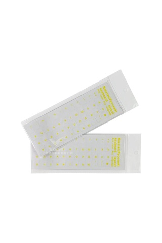 Monyee Rus Alfabe Klavye Sticker'ları 2 Adet - Su Geçirmez, Dayanıklı Pvc - Sarı Renk
