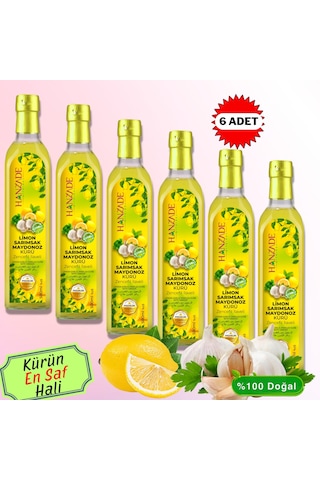 Hanzade Bitkisel Limon Sarımsak Maydanoz Kürü 6 x 500 ML