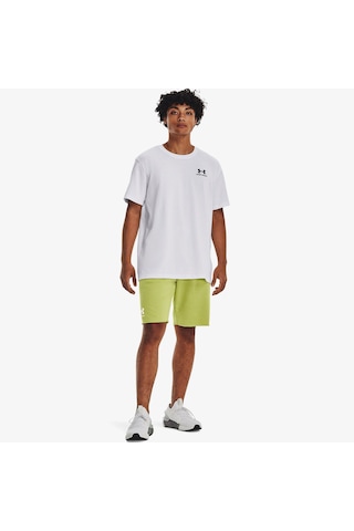 Under Armour Logo Emb Heavyweight Ss Erkek Beyaz T-shirt Düz 1373997 Beyaz