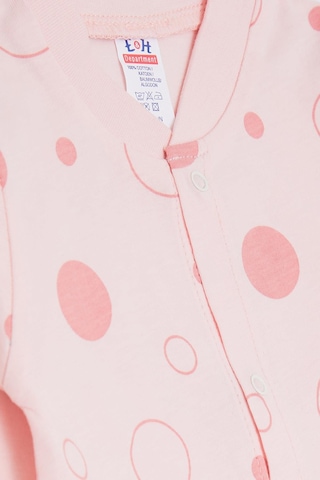 Breeze Kız Bebek Patikli Tulum Puan Desenli 0-3 Ay-6 Ay, Pudra-Pudra