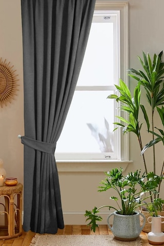 Home Color Home Antrasit Gri Petek Kadife Dokulu Fon Perde Düz Dikişli Ekstrafor Büzgü 1.sınıf Kalite Diğer