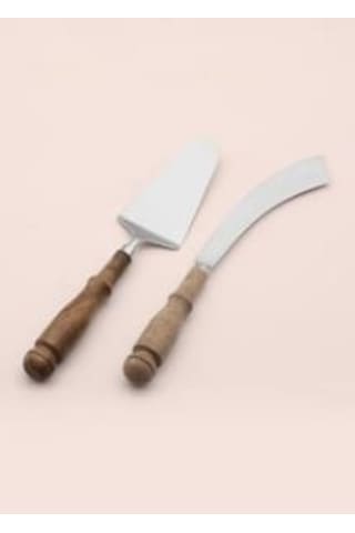 The Mia Woody Pasta Servis Takımı 2 Parça Kahverengi