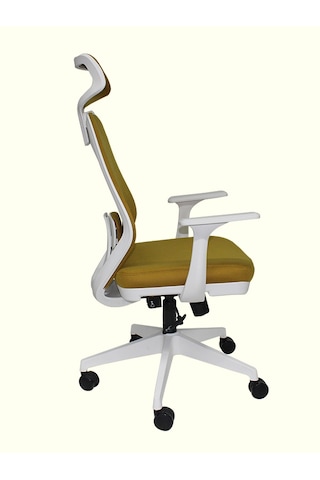 Apex White Pro Yönetici Koltuğu Ofis Koltuğu Hardal